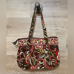 Vera Bradley purse brown pink